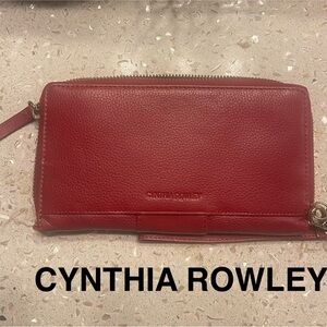 Cynthia Rowley Leather Wallet Red